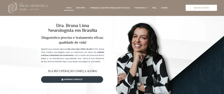 Site feito pela D2UN no notebook